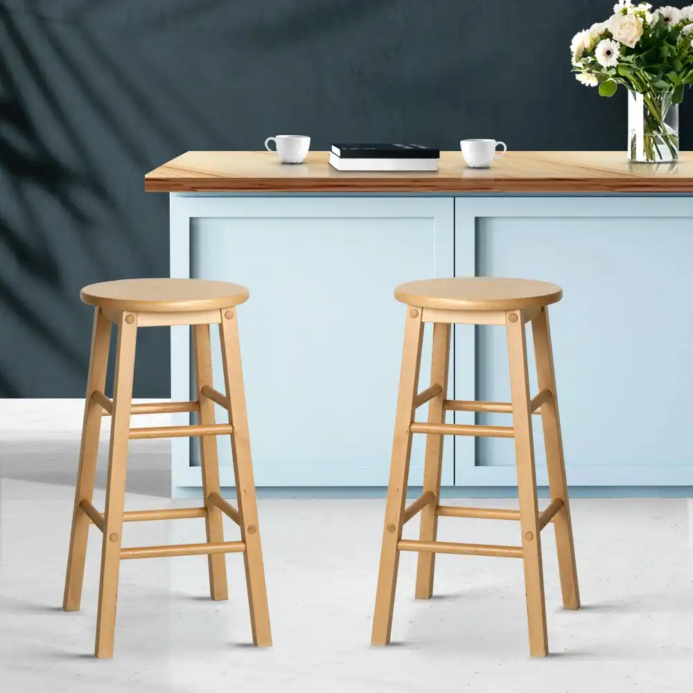 Artiss Bar Stools Kitchen Stool Wooden Dining Chairs MARLEY