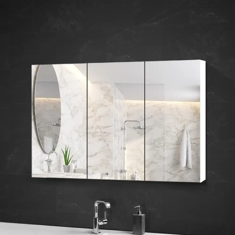 Cefito Bathroom Mirror Cabinet Vanity 1200x720mm White