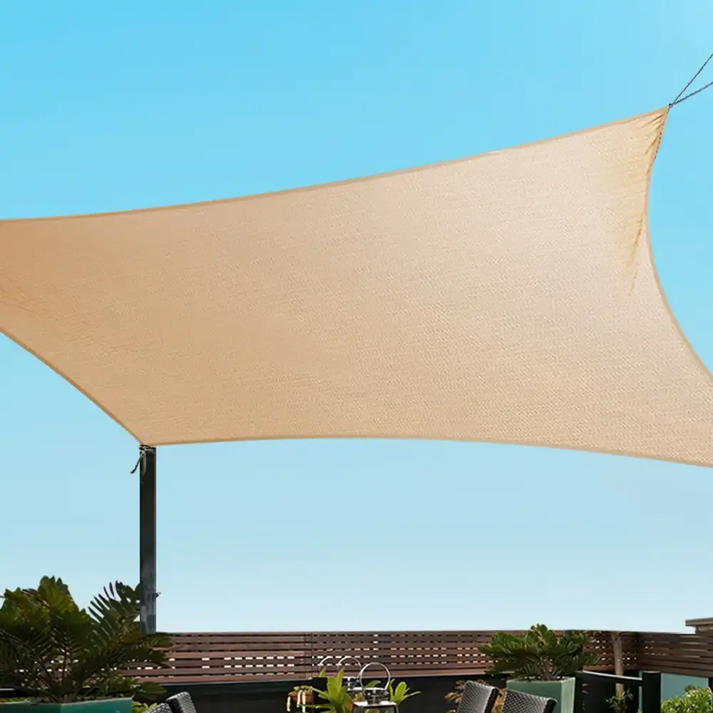 Instahut Sun Shade Sail Cloth Shadecloth Rectangle Canopy 2x4m