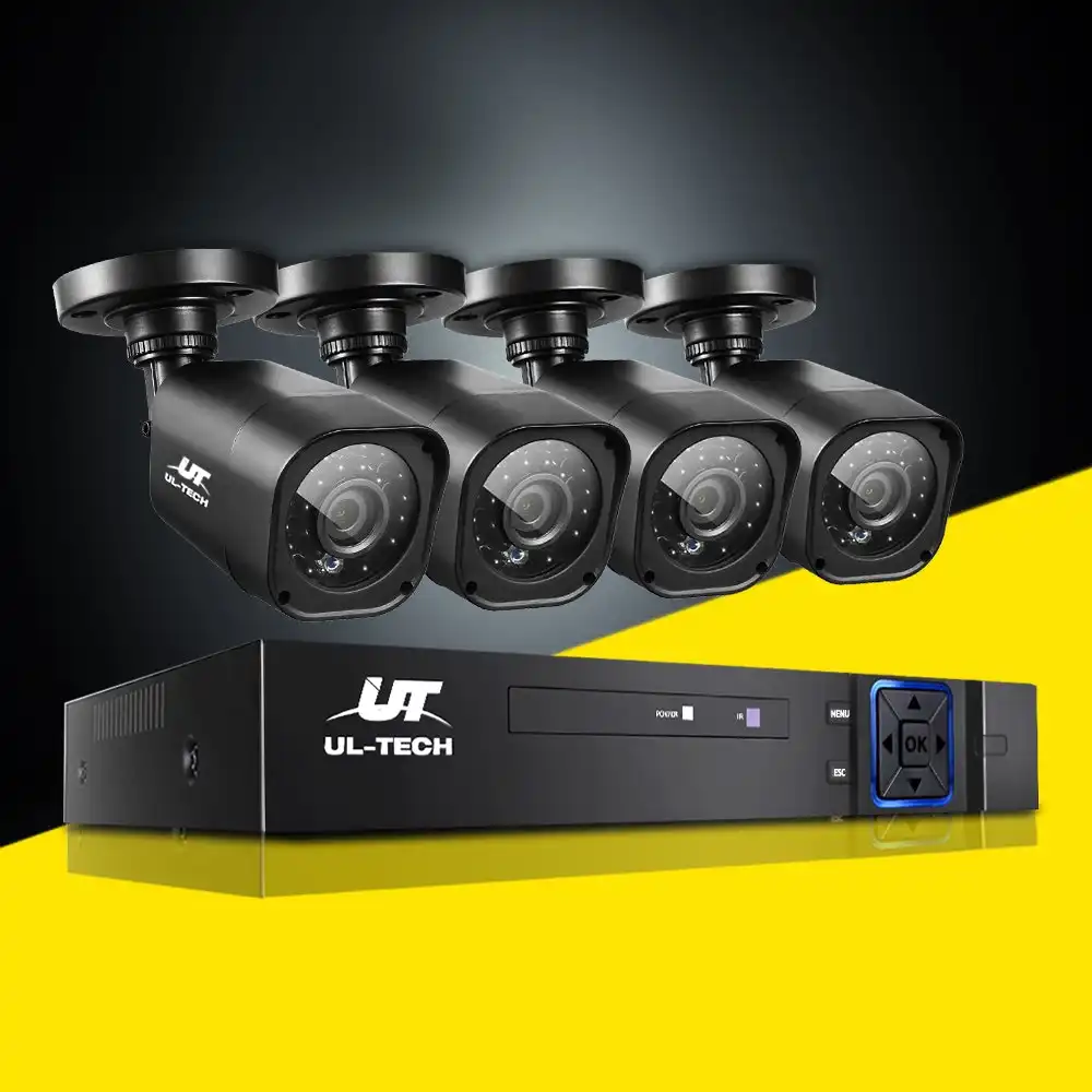 UL-tech CCTV Security Camera 4 Cameras 4CH DVR 1080P Outdoor Kit
