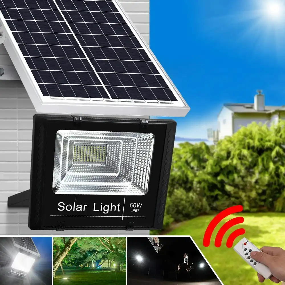 Leier LED Street Lights 60W Solar Sensor Flood Light Outdoor Garden