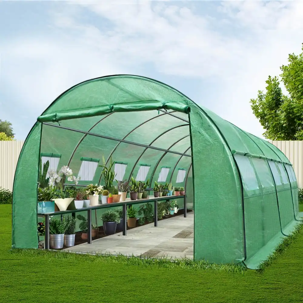 Greenfingers Greenhouse 6MX3M Garden Shed Green House Storage Tunnel Plant Grow Green