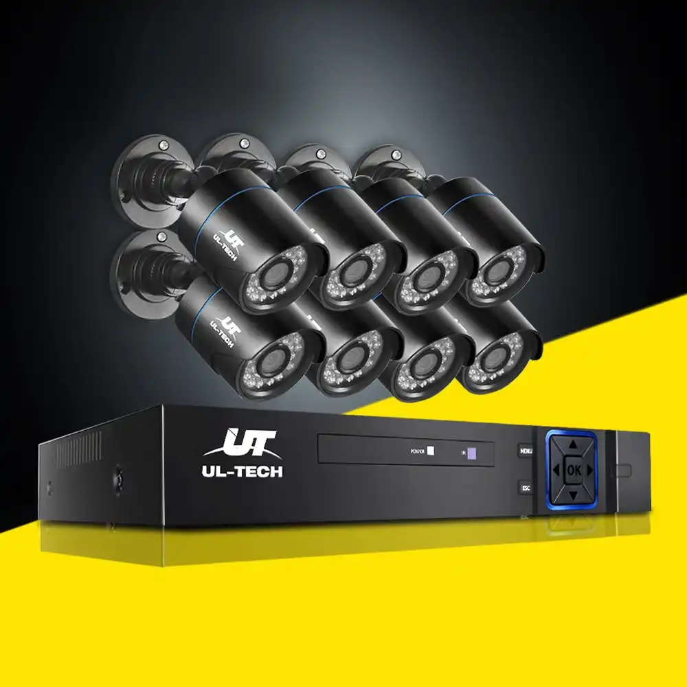 UL-tech CCTV Security Camera System 1080P DVR 8CH 8 Camera Sets