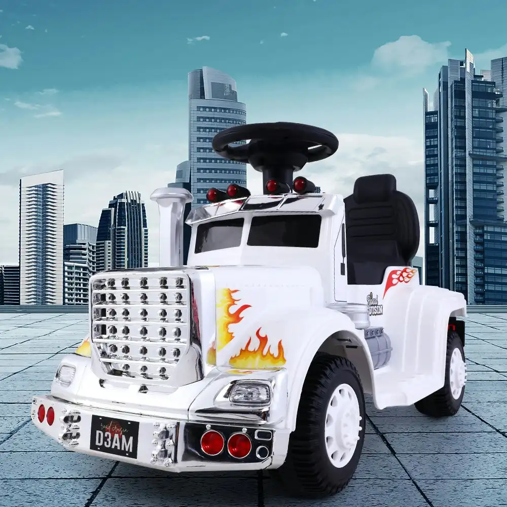Rigo Electric Ride On Car Truck White