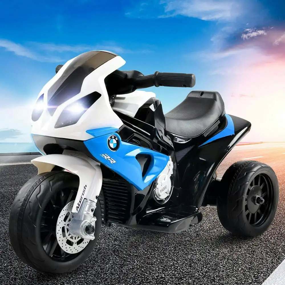 Rigo Kids Ride On Car Motorbike Electric Cars Toys Bmw Blue