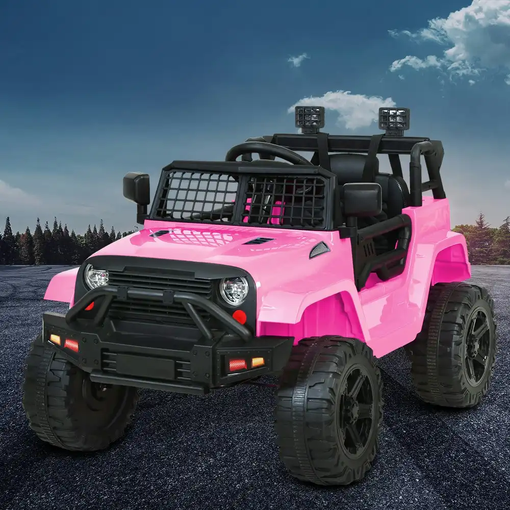 Rigo Electric Ride On Car Jeep 12V Off Road Pink