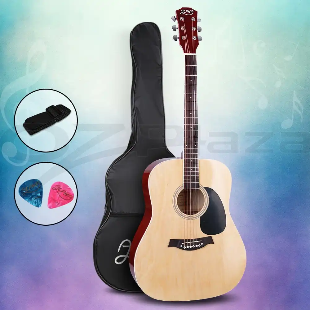 Alpha Guitar 41 Inch Acoustic Guitars With Picks and Strap