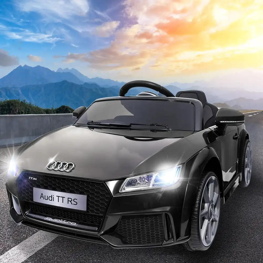 Rigo Audi Kids Ride On Car Licensed Electric Cars Toys 12V TTRS Black