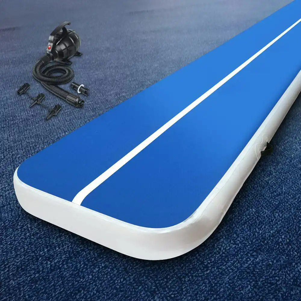 Everfit 20CM Thick Air Track Airtrack Inflatable Tumbling Mat Gymnastics Yoga Mats + Pump