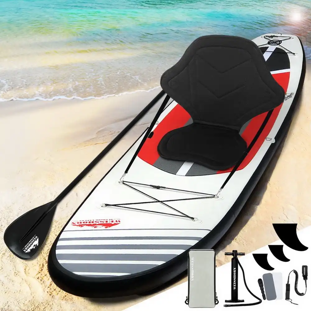 Weisshorn Stand Up Paddle Board SUP Inflatable Surfboard Paddleboard Kayak 11ft