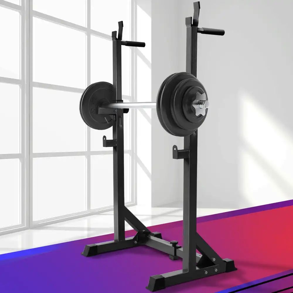 Everfit Weight Bench Squat Rack Adjustable Home Gym Equipment 300KG Capacity