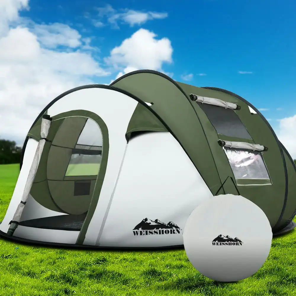 Weisshorn Instant Pop up Camping Tent 4-5 Person Outdoor Hiking Tents Dome