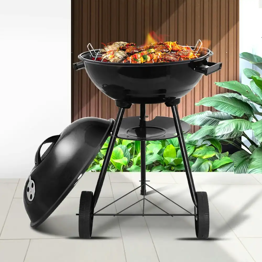 Grillz Charcoal BBQ Grill Smoker Outdoor Cooking