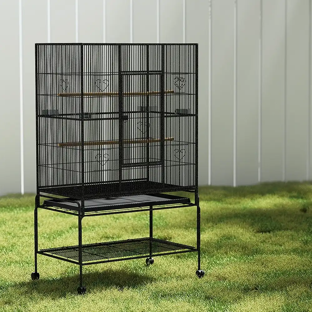 i.Pet Large Bird Cage Aviary With Stand Parrot Budgie Cages 137CM Accessories