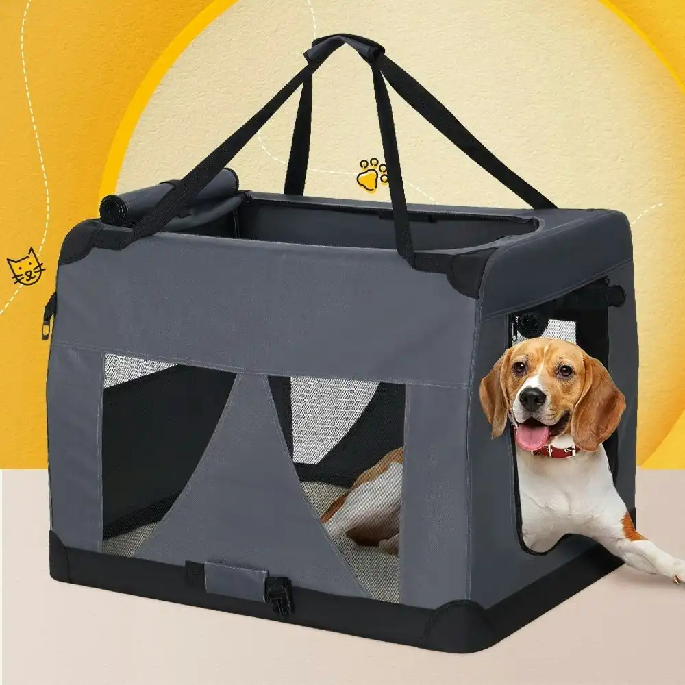 i.Pet Pet Carrier Soft Crate Dog Cat Travel Portable Collapsible Car Handbag 4XL Soft-Sided