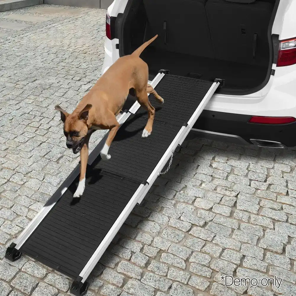i.Pet Dog Ramp Steps Stairs Car Folding Ladder Aluminium Telescoping