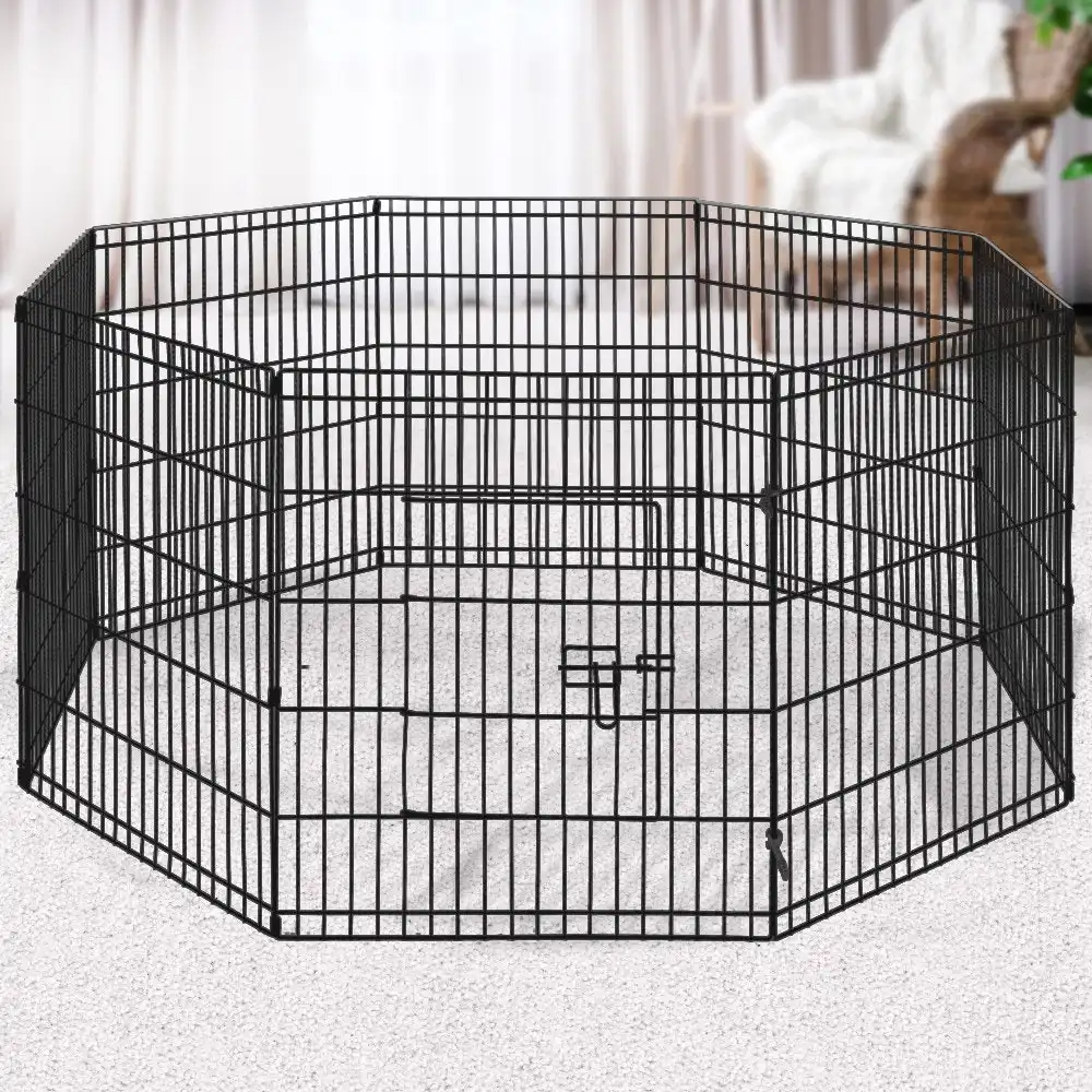 i.Pet 30" 8 Panel Pet Dog Playpen Puppy Exercise Cage Enclosure Fence Play Pen