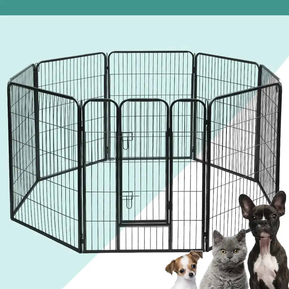 i.Pet 8 Panel 40" Pet Dog Playpen Puppy Exercise Cage Enclosure Fence Play Pen