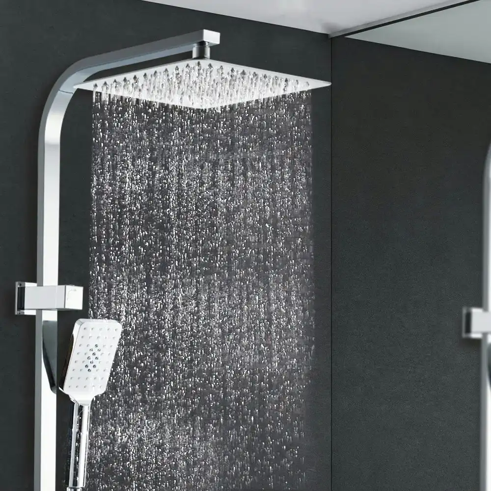 Cefito Shower Head Set 10" Rain Handheld Heads 3 Modes Bath Shower Sprayer High pressure