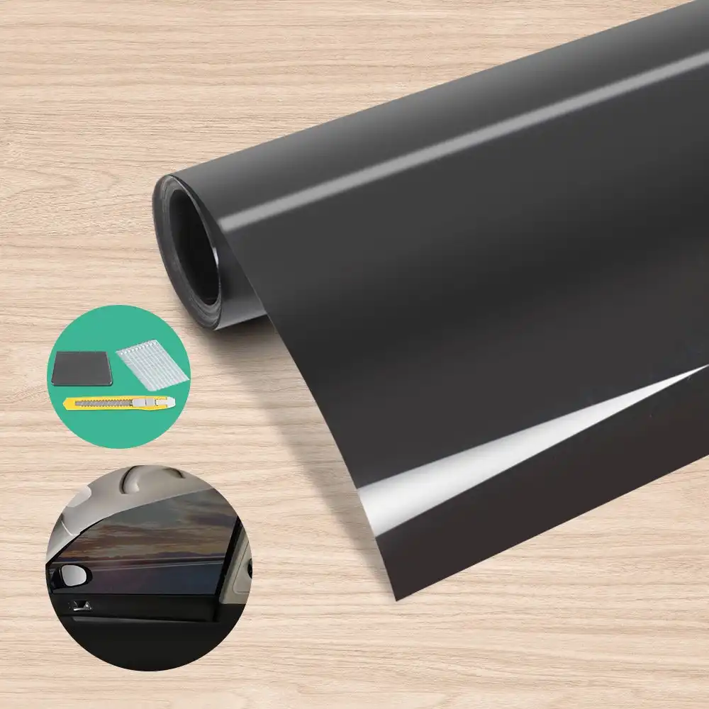 Giantz Window Tint Film 15% VLT Black Roll 76cm X 7m Home House Tinting Tools