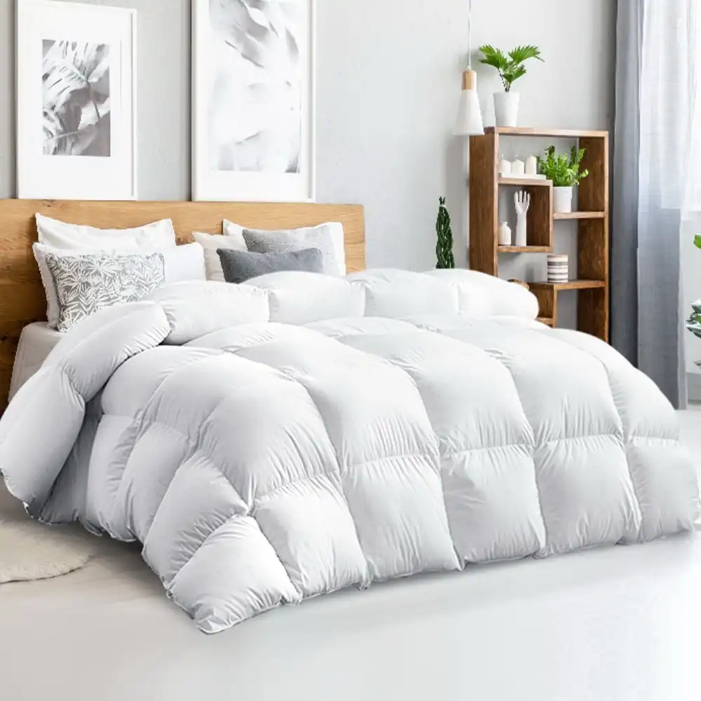 Giselle 500GSM Goose Quilt Feather Down Duvet Blanket Queen