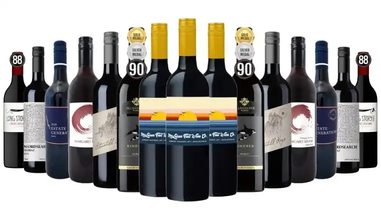 Flavor Hunters Red Wines Mixed - 15 Bottles including wines with Gold & Silver Medal