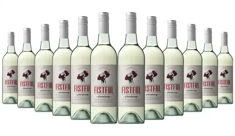 Fistful Chardonnay White Wine 2020 Australia - 12 Bottles