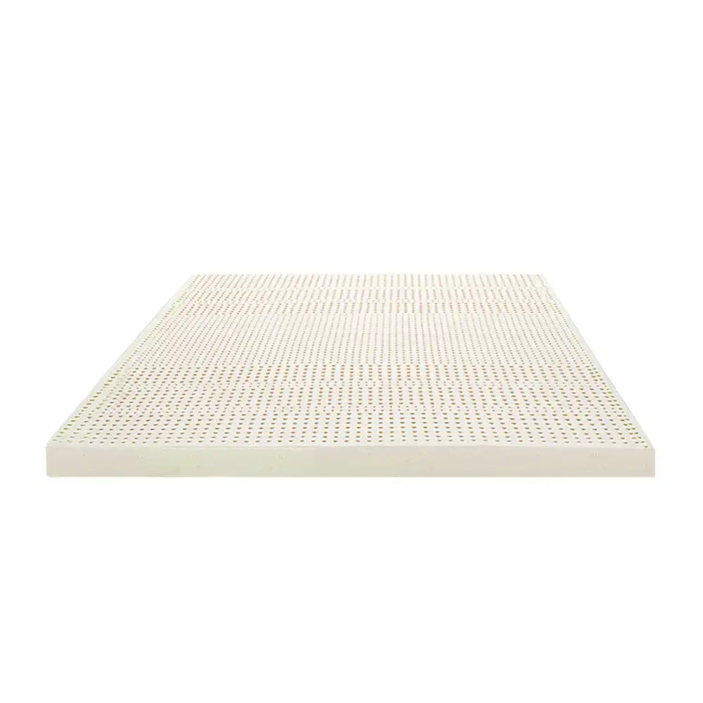 Mona Bedding Pure Natural Latex Mattress Topper Single Size 7 Zone Underlay Protector S 5cm Bed Pad