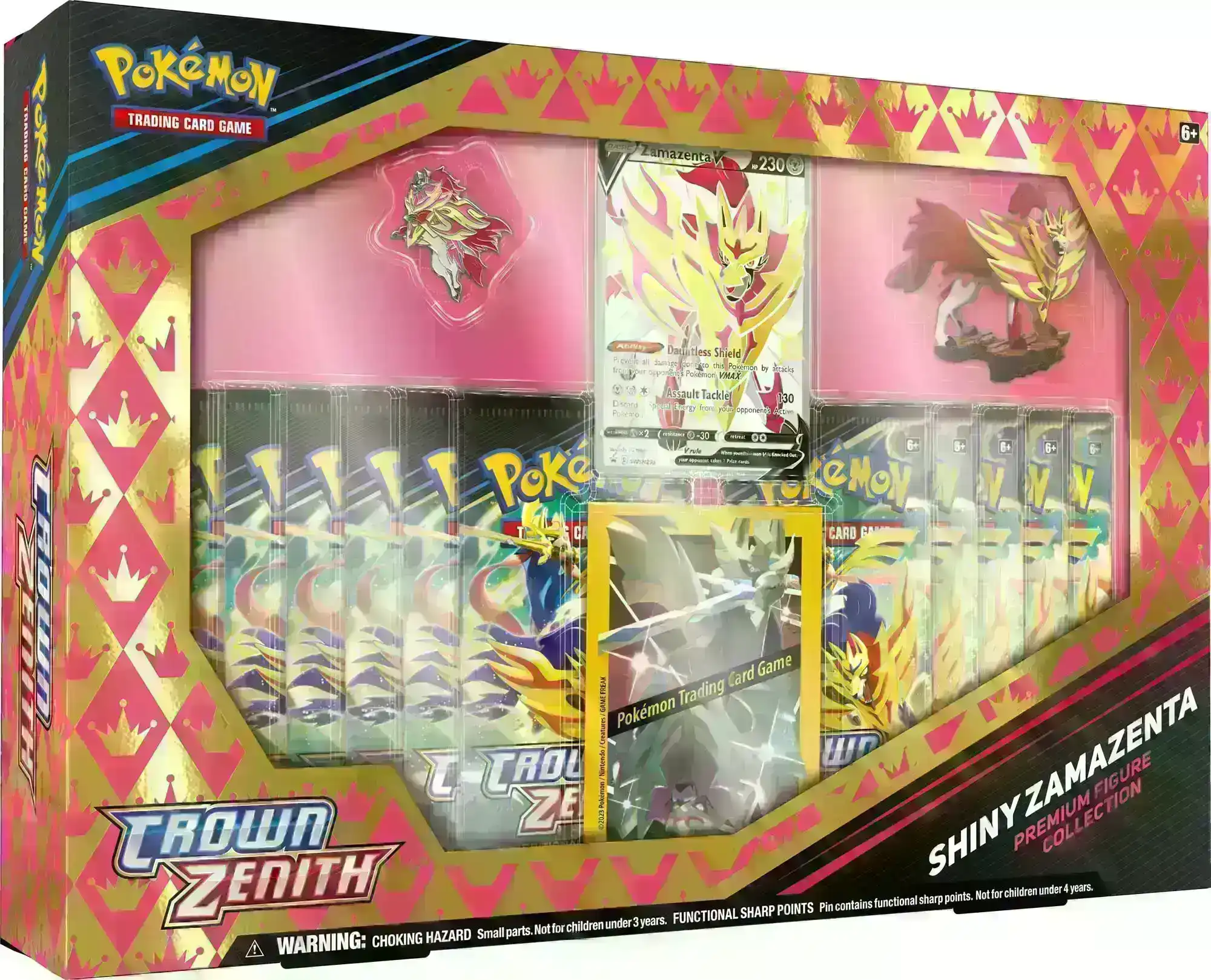 Pokemon TCG Crown Zenith - Shiny Zacian/Zamazenta Figure Box