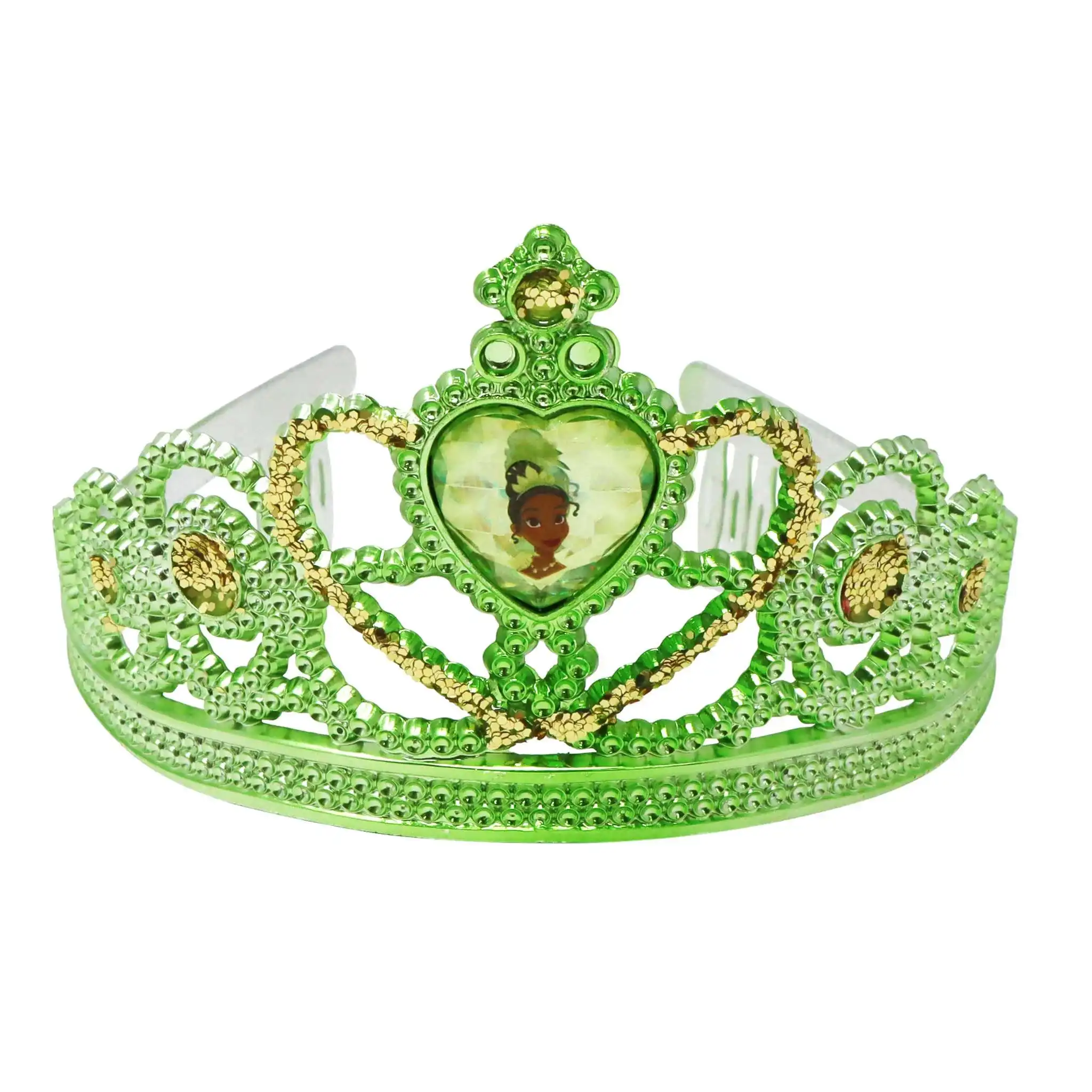 Disney Princess Tiana's Heart Gemstone and Glitter Crown