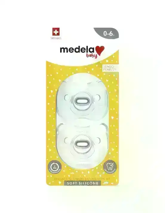 Medela Soft Silicone Duo Boy Blue Soothers 0-6 Months