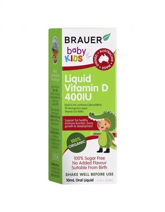 Brauer Baby & Kids Liquid Vitamin D 400IU 10mL