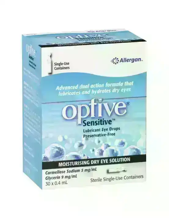 OPTIVE Sensitive Lubricant Eye Drops 30 x 0.4 mL