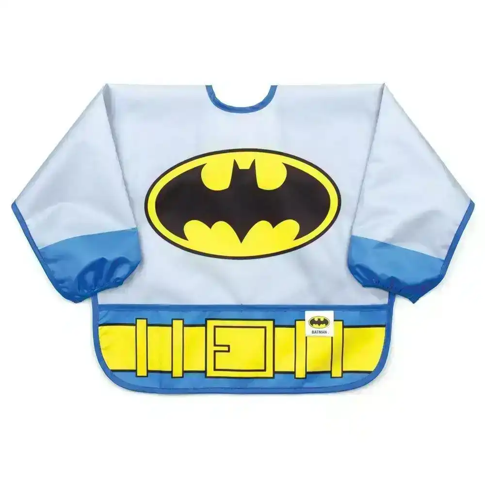 Bumkins Costume Sleeved Bib - Batman