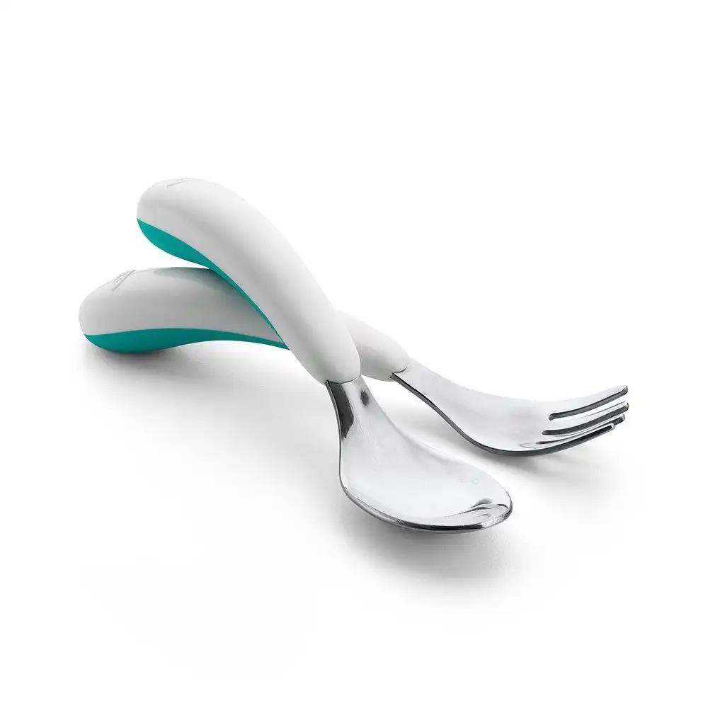 OXO Tot Fork And Spoon Set - Teal