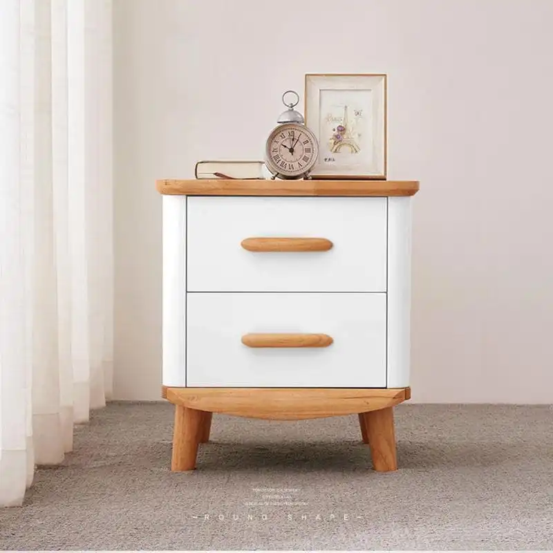 All 4 Kids Ashley White Wooden Bedside Table