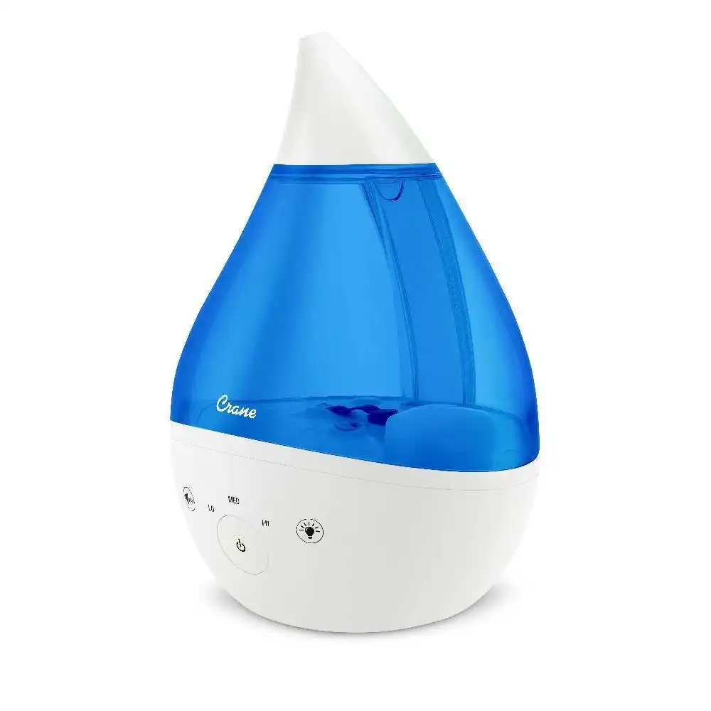 Crane 4 in 1 Top Fill Drop Humidifier w Sound Machine - Blue/White