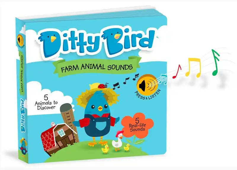 Ditty Farm Animals Sound Board Book