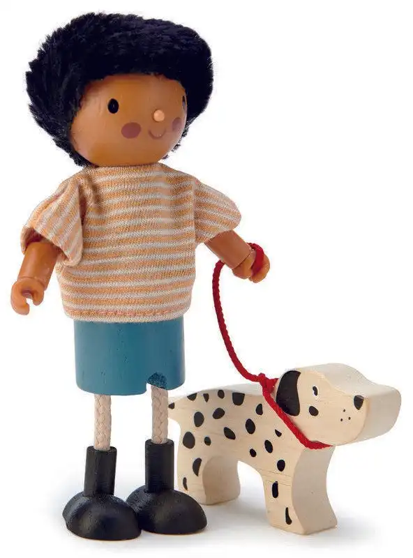 Tender Leaf Toys Mr Forrester with Flexible Limbs & His Dog