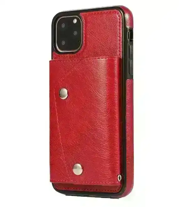 For iPhone 11 Pro Max Luxury Leather Wallet Shockproof Case Cover