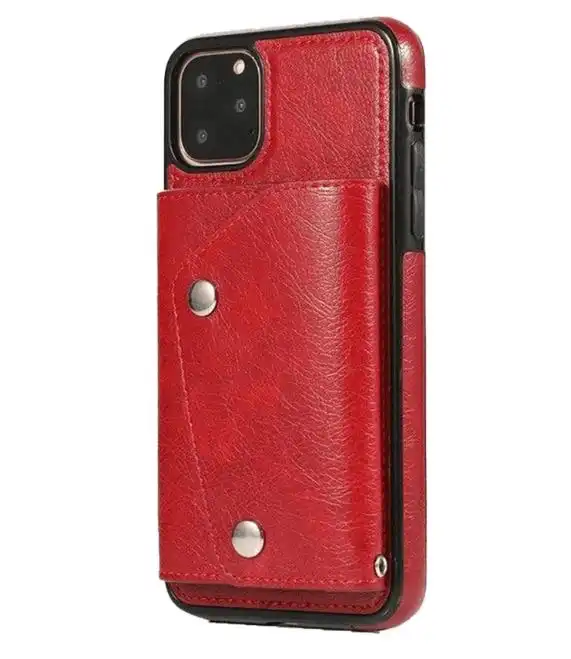 For iPhone 12 Luxury Leather Wallet Shockproof Case Cover