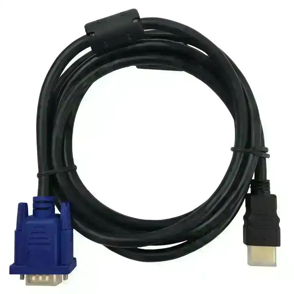 HDMI Male to VGA Male Cable HD Monitor Lead Adapter 15Pin 1080P Converter Laptop