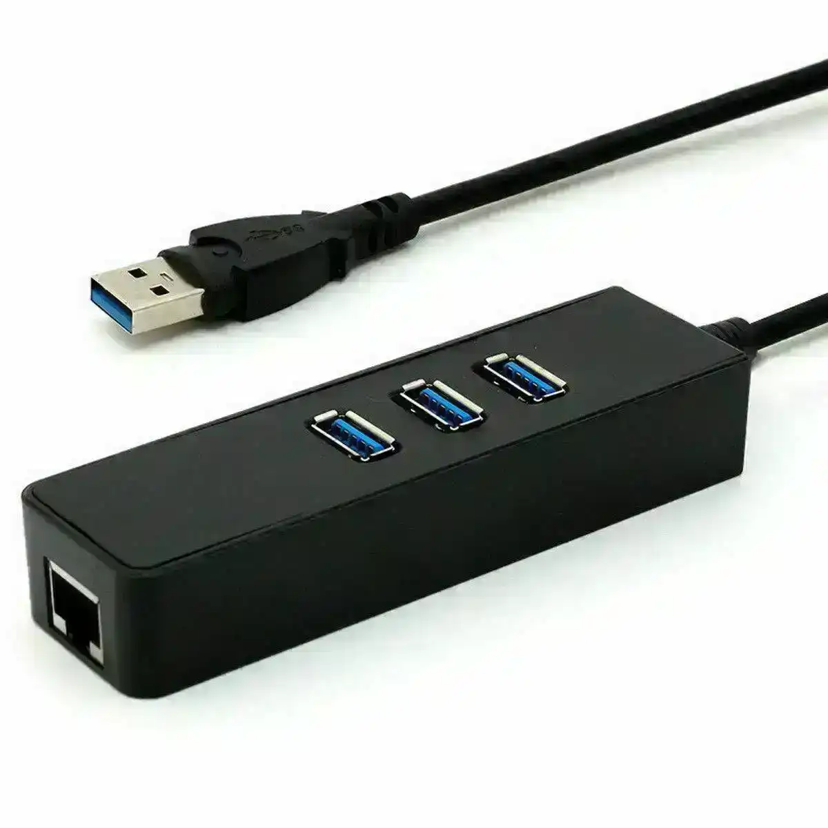 USB 3.1 to HUB 3 Port & RJ45 Gigabit Ethernet Adapter 3.0 USB-C PC MAC