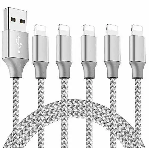 5x Fast Charging + Sync Cable Charger Compatible iPhone 14 13 12 11 7 8 Plus X XS MAX XR SE iPad