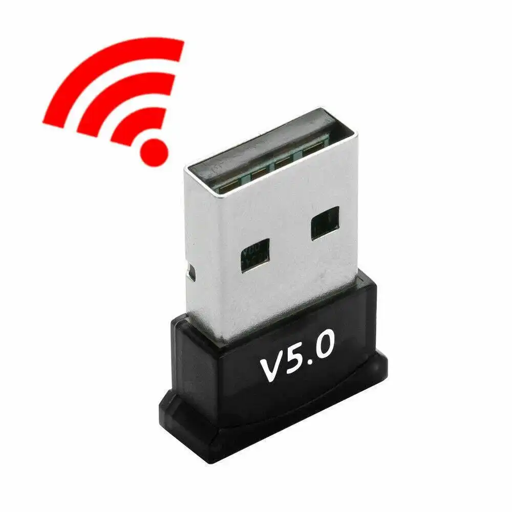 Mini Wireless USB Bluetooth V5.0 Dongle Adapter For Windows 7 8 10 11 PC Laptop Mac