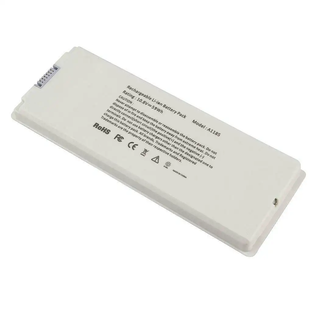 Battery 020-5071-B A1185 for MacBook 13&quot; A1181 2006 2007 2008 2009 (WHITE)