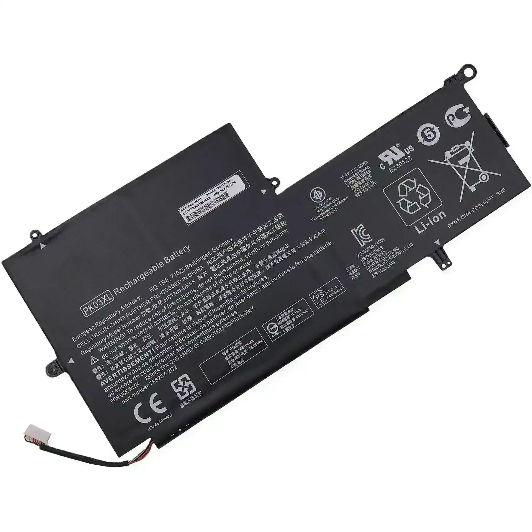 Brand NEW PK03XL Battery For HP Spectre 13 Series G1 G2 HSTNN-DB6S 6789116-005