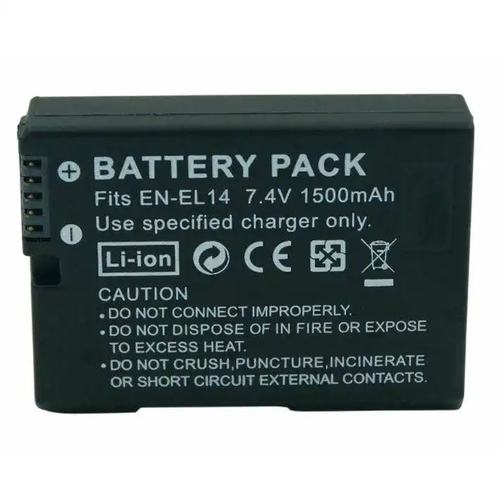 EN-EL14 Battery For Nikon Camera | D3100 D3200 D5100 P7000 P7100