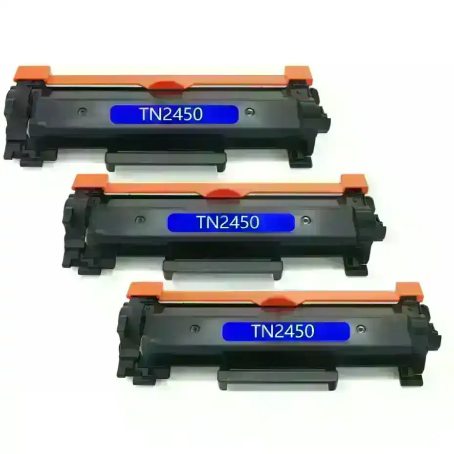 3x TN-2450 Compatible Toner With Chips for Brother MFC-L2713DW MFC-L2730DW MFC-L2750DW L2350DW