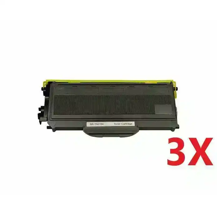 3x Toner for Brother TN-2150 TN2150 TN2130 HL2142 HL2170 DCP-7040 DCP7040